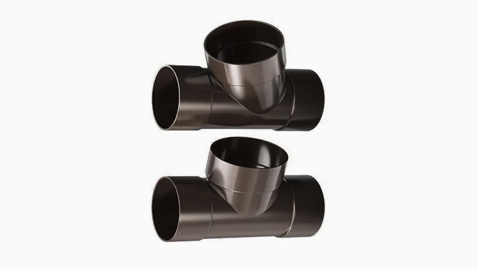 Тройник водосточный сталь RAL 1015 100 мм